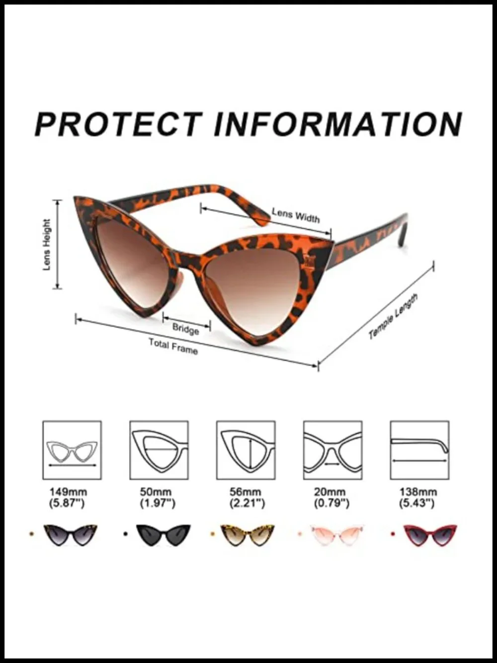 Retro Cat Eye Sunglasses for Women Fashion Vintage Cateye UV400 Protection